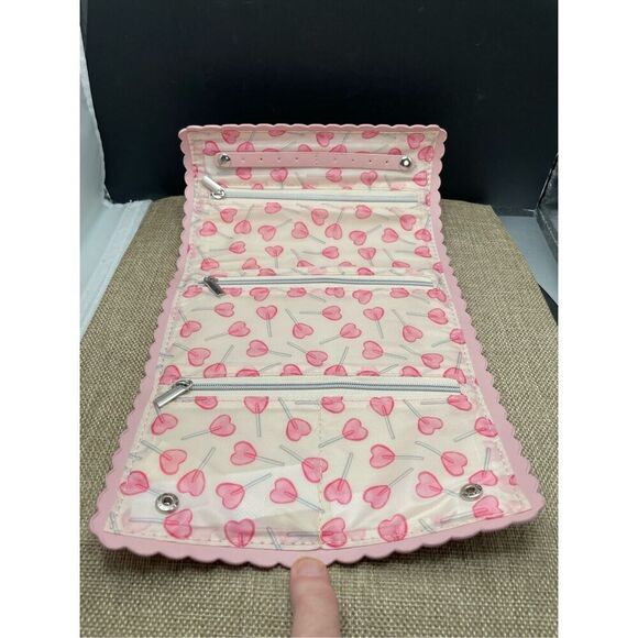 Lauren Conrad Life is Sweet Jewelry or Cosmetic Travel Case Case Pink - Picture 4 of 12